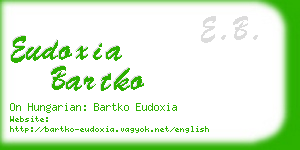 eudoxia bartko business card